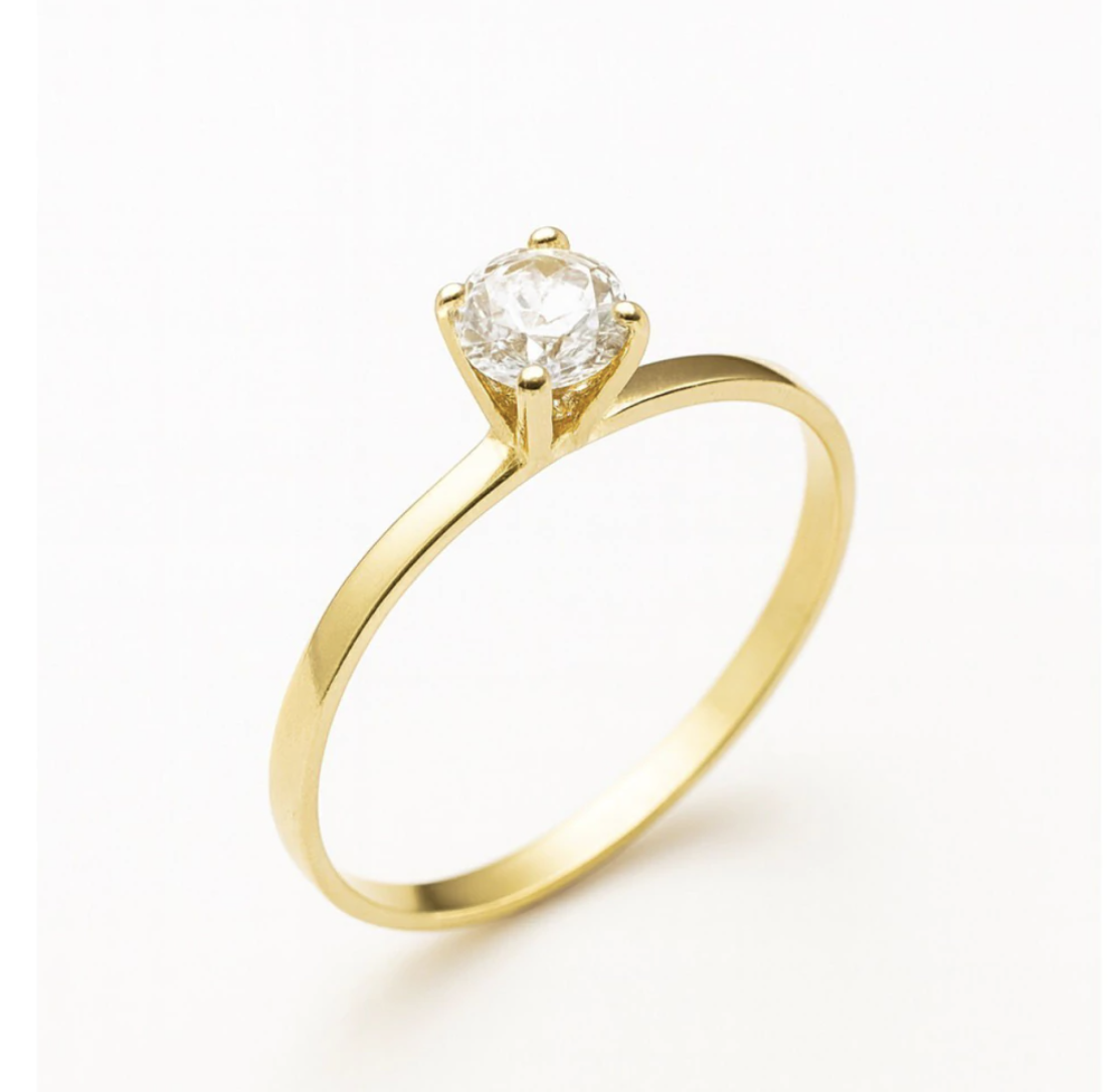 Solitário Rio Ouro 18k