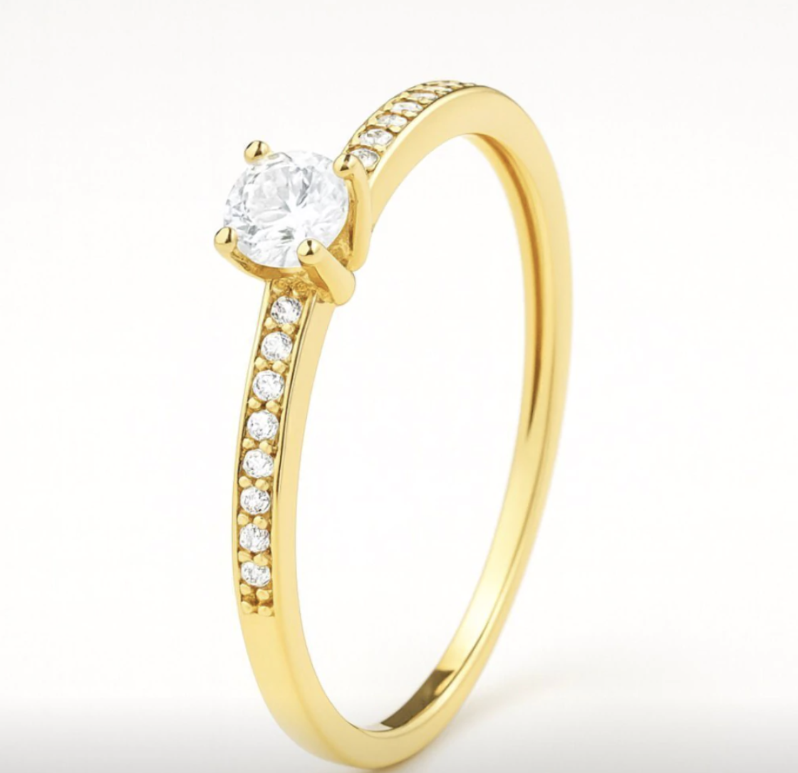 Solitário Roma Ouro 18k