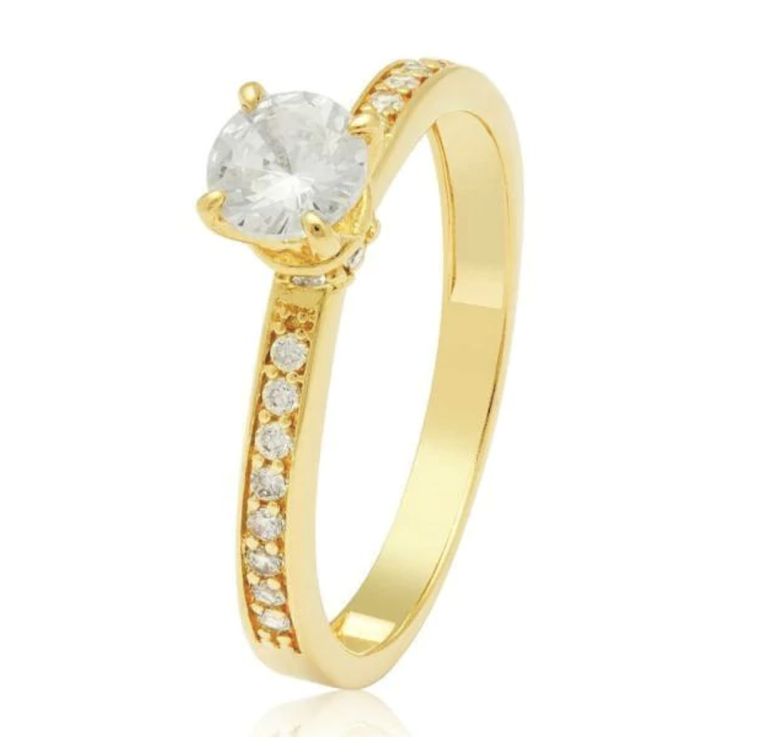 Solitário Barcelona Ouro 18k