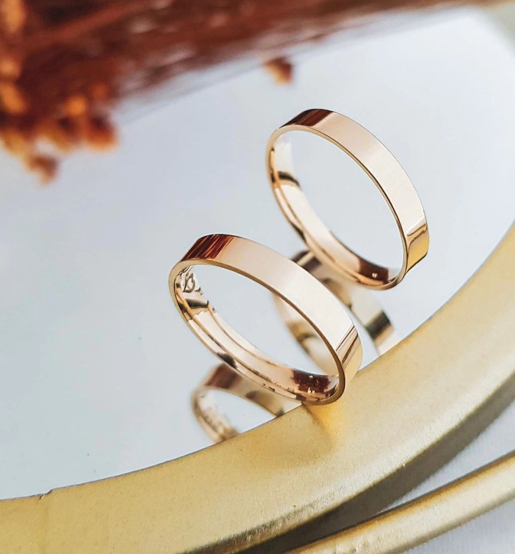 Par Alianças La Sierra Ouro 18k - 3.5mm