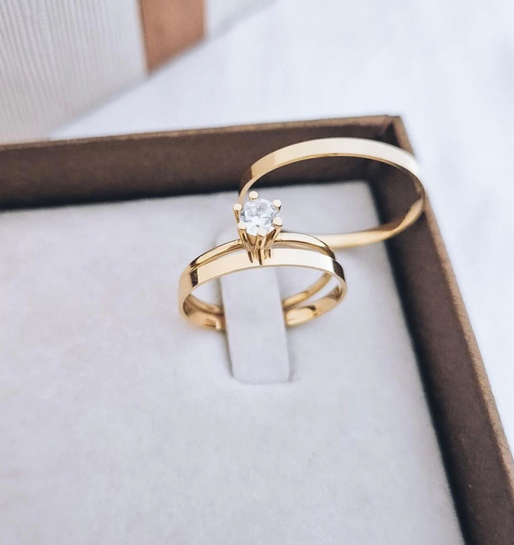 Par Alianças F. Noronha Ouro 18k - 2mm